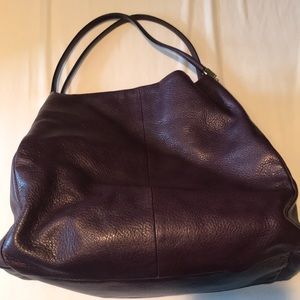 Coach plum colored large hobo shoulder bag